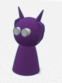 Mô hình 3D Durple Sprunki - Đồ chơi trang trí bàn làm việc cực chất - Image 1