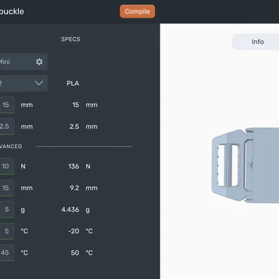Khóa cài tùy chỉnh (Customizable buckle)