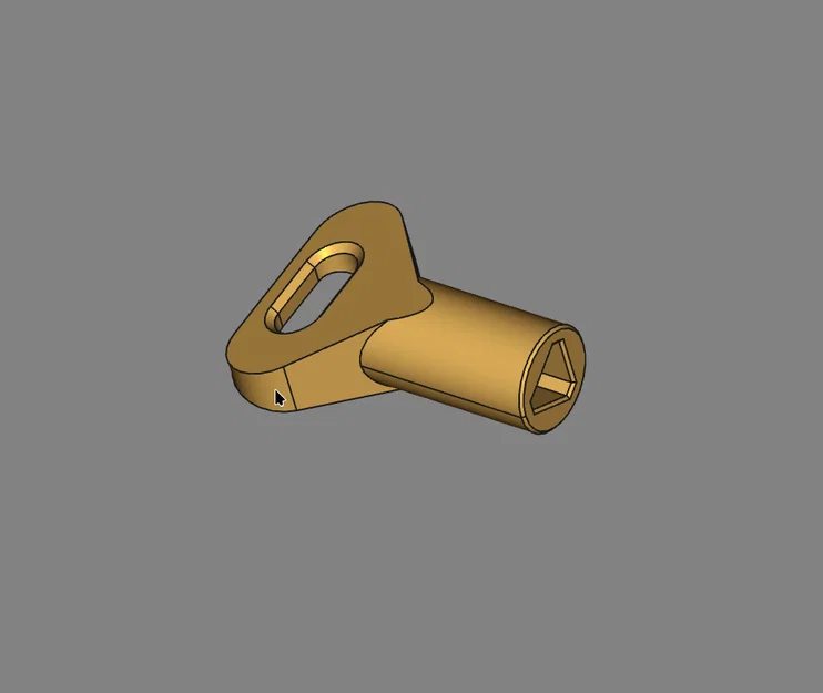 Chìa khóa tam giác CAME Amico - File in 3D thay thế tiện lợi - Image 1