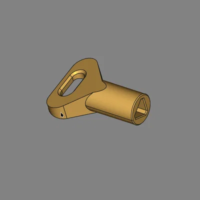 Chìa khóa tam giác CAME Amico - File in 3D thay thế tiện lợi