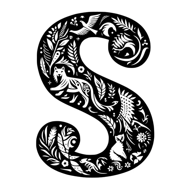 Mô hình chữ S trang trí 3D nghệ thuật độc đáo (Crazy Alphabet) - Image 2