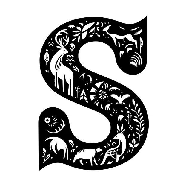 Mô hình chữ S trang trí 3D nghệ thuật độc đáo (Crazy Alphabet) - Image 5