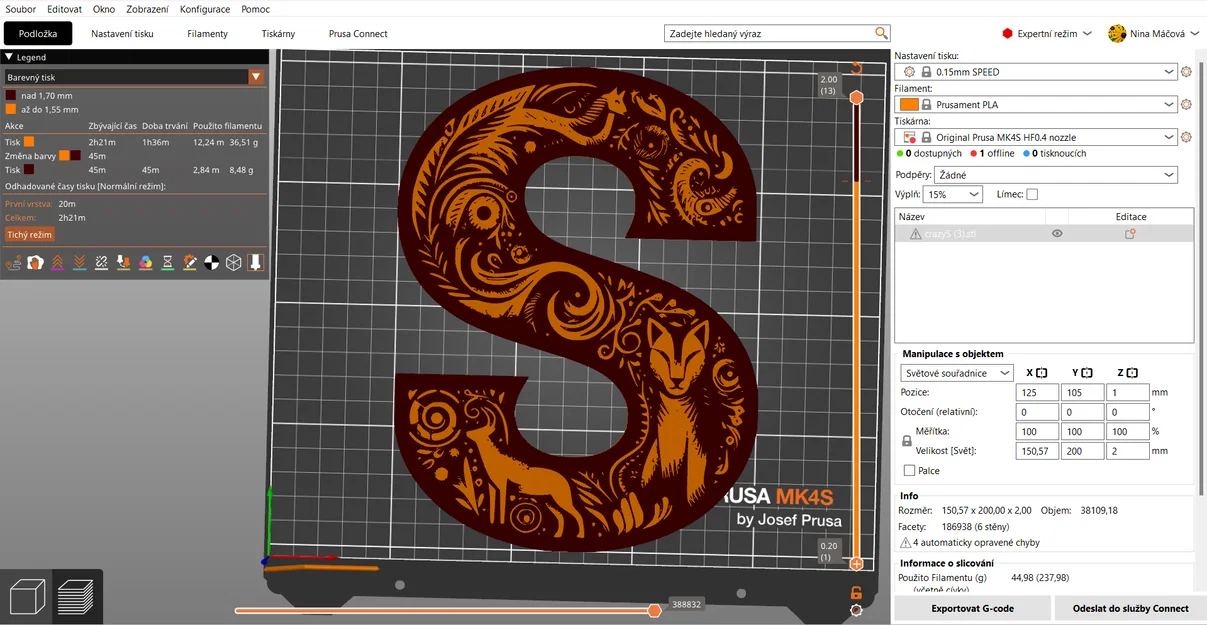 Mô hình chữ S trang trí 3D nghệ thuật độc đáo (Crazy Alphabet) - Image 10