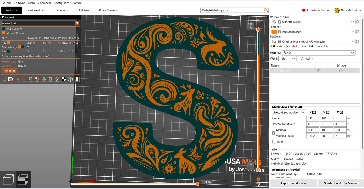 Mô hình chữ S trang trí 3D nghệ thuật độc đáo (Crazy Alphabet) - Image 11