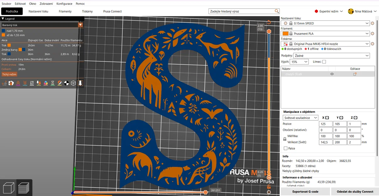 Mô hình chữ S trang trí 3D nghệ thuật độc đáo (Crazy Alphabet) - Image 12
