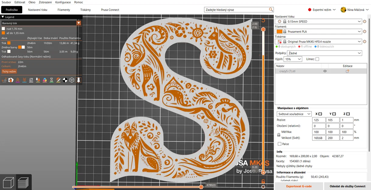 Mô hình chữ S trang trí 3D nghệ thuật độc đáo (Crazy Alphabet) - Image 14