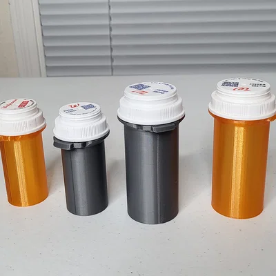 Lọ đựng thuốc Dram kèm cơ chế nắp an toàn cho trẻ em