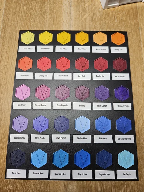 Bộ mẫu thử màu sơn (Swatch) cho Vallejo, Pro Acryl, Citadel và các loại sơn thông dụng - Image 3