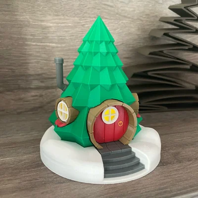 Nhà Cây Thông Noel (Xmas-Tree Fairy-House) cho Làng Giáng Sinh