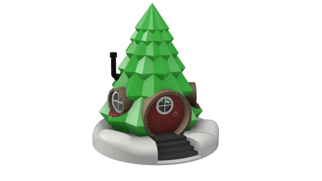 Nhà Cây Thông Noel (Xmas-Tree Fairy-House) cho Làng Giáng Sinh - Image 5