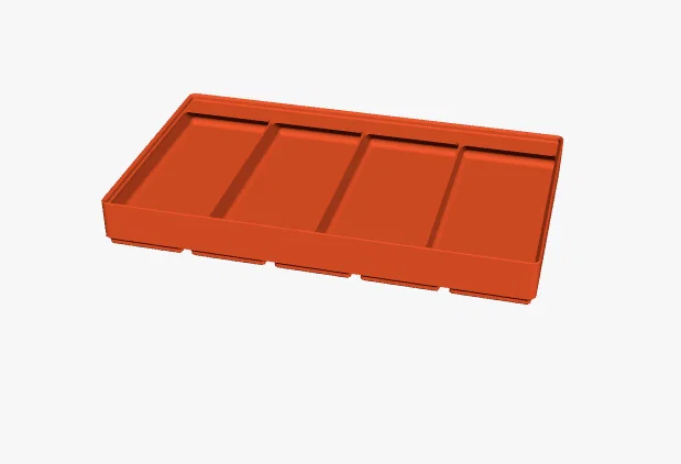 Khay 4 Ngăn Gridfinity Cho Hộp Dụng Cụ Kobalt Mini In 3D - Image 1