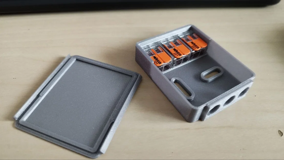 Hộp bảo vệ đầu nối dây điện WAGO 221 3x2 nhỏ gọn in 3D - Image 1