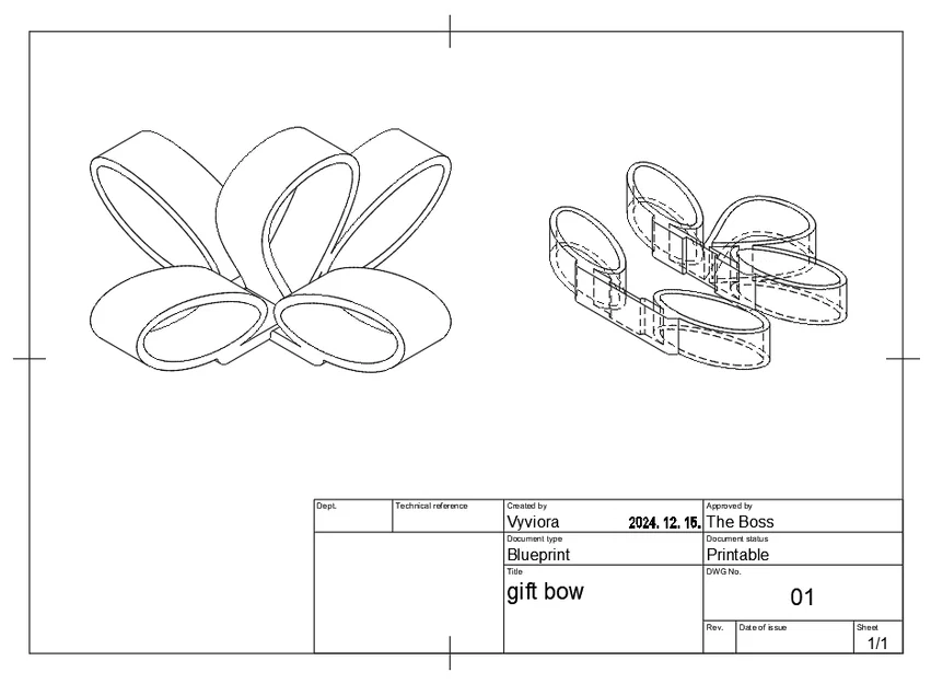Nơ trang trí quà tặng (Gift bow) - Image 2