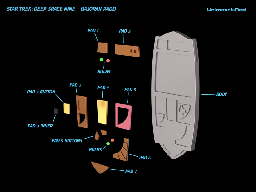 Mô hình Star Trek: DS9 Bajoran PADD - Image 2