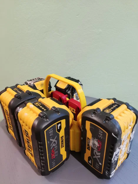 Bộ giá đỡ pin DeWalt 6 ngăn (DeWALT Battery Caddy / Holder 6-Pack) - Image 1