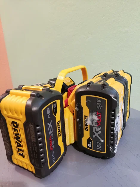 Bộ giá đỡ pin DeWalt 6 ngăn (DeWALT Battery Caddy / Holder 6-Pack) - Image 2