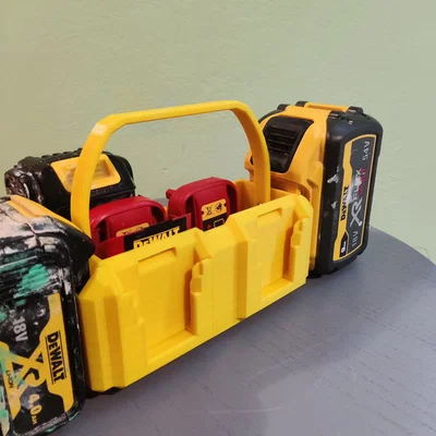 Bộ giá đỡ pin DeWalt 6 ngăn (DeWALT Battery Caddy / Holder 6-Pack)