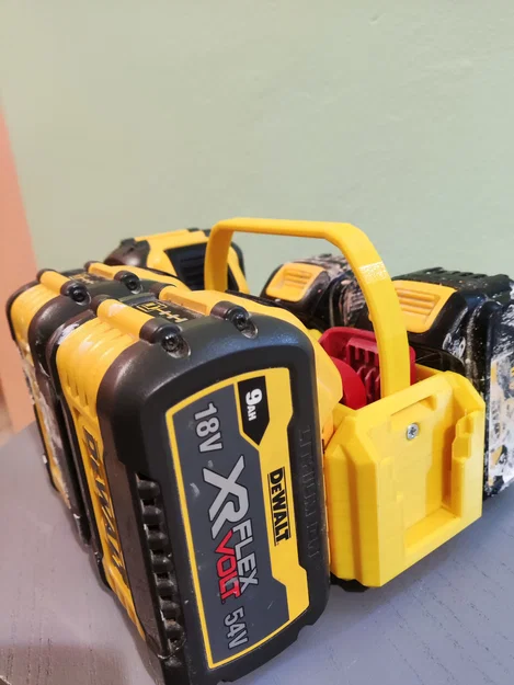 Bộ giá đỡ pin DeWalt 6 ngăn (DeWALT Battery Caddy / Holder 6-Pack) - Image 4