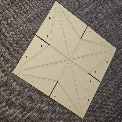 Ngôi sao Giáng sinh gấp theo phong cách Origami