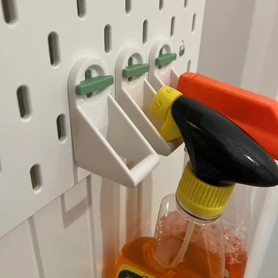 Giá đỡ bình xịt IKEA Skadis - Sử dụng hệ thống T-Clip