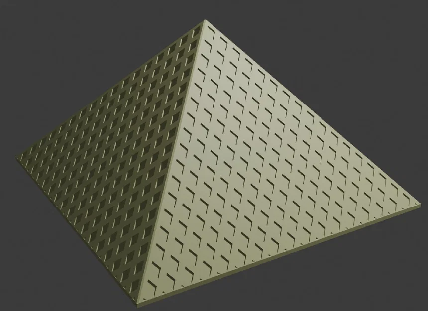 Mô hình 3D Kim tự tháp Louvre độc đáo cho máy in 3D - Image 1