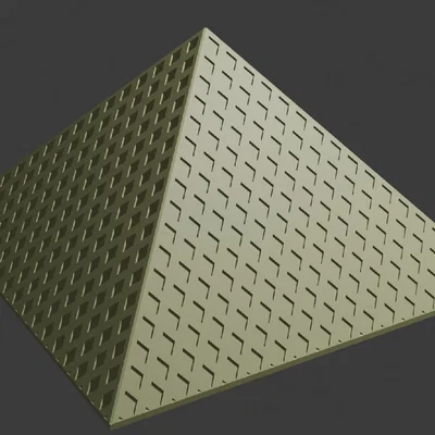 Mô hình 3D Kim tự tháp Louvre độc đáo cho máy in 3D
