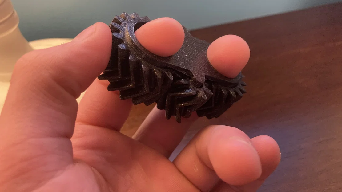 Đồ chơi Fidget Bánh răng xoắn Print-in-Place - Bài kiểm tra Torture Test - Image 2