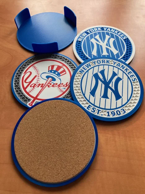 Bộ đế lót ly NY Yankees - Image 5