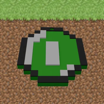 Móc khóa ngọc lục bảo Minecraft 3D - Tự tay in ấn cực đẹp