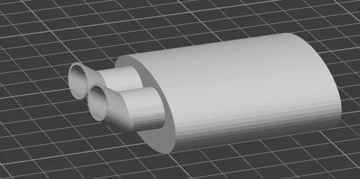 Ống xả ô tô tỷ lệ 1:10 - Image 2