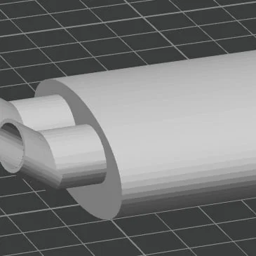 Ống xả ô tô tỷ lệ 1:10