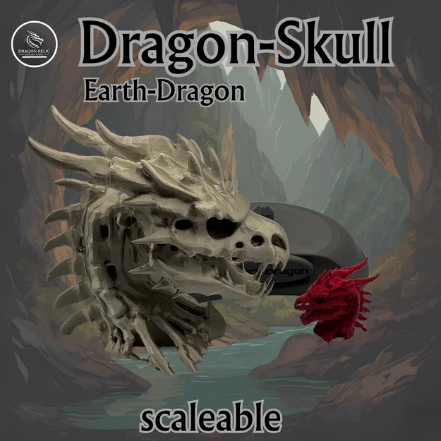 Mô hình Hộp sọ Rồng (Dragon Skull / EarthDragon) - Image 2
