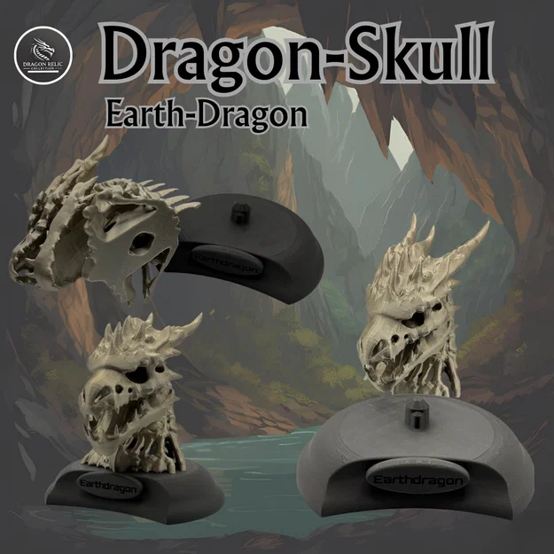 Mô hình Hộp sọ Rồng (Dragon Skull / EarthDragon) - Image 3