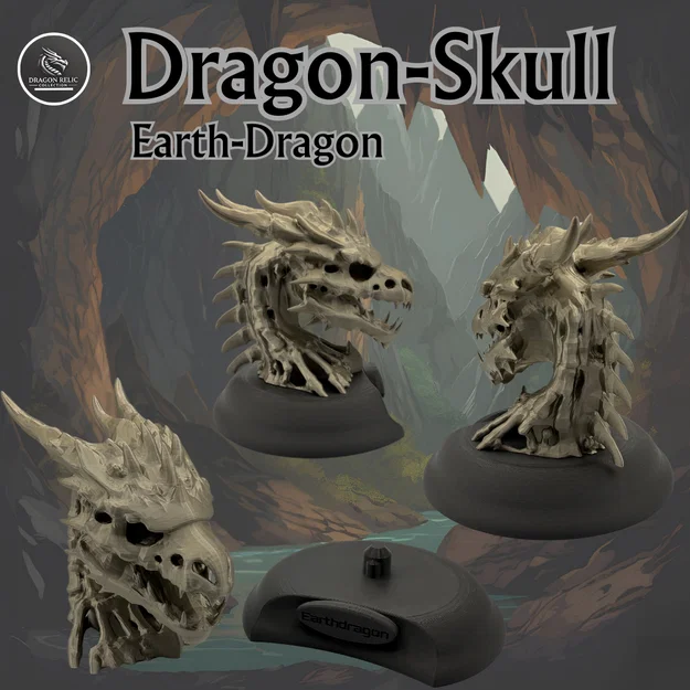 Mô hình Hộp sọ Rồng (Dragon Skull / EarthDragon) - Image 4