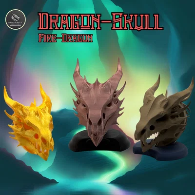 Mô hình hộp sọ rồng (Dragon Skull) kèm chân đế