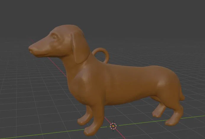Chú chó Dachshund (Xúc xích) - Mô hình móc khóa - Image 1