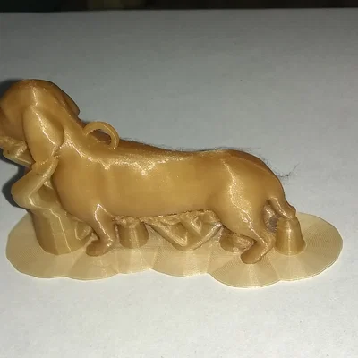 Chú chó Dachshund (Xúc xích) - Mô hình móc khóa
