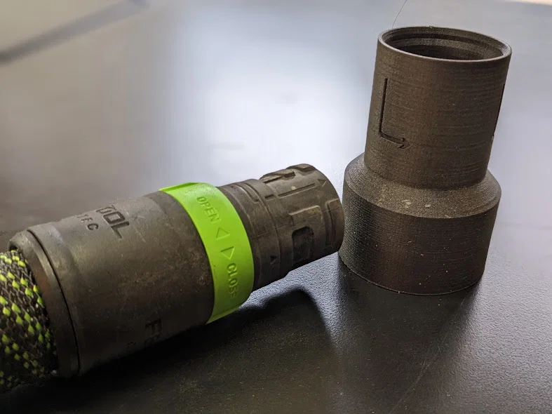 Bộ chuyển đổi/Reducer | Ống dây Festool 27mm sang đầu 2.25 inch - Image 2