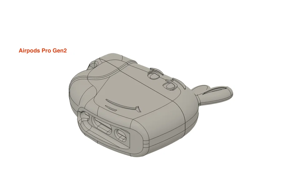 Ốp lưng Chill Guy cho Airpods Pro Gen 2 (kèm file solid body tùy chỉnh) - Image 2