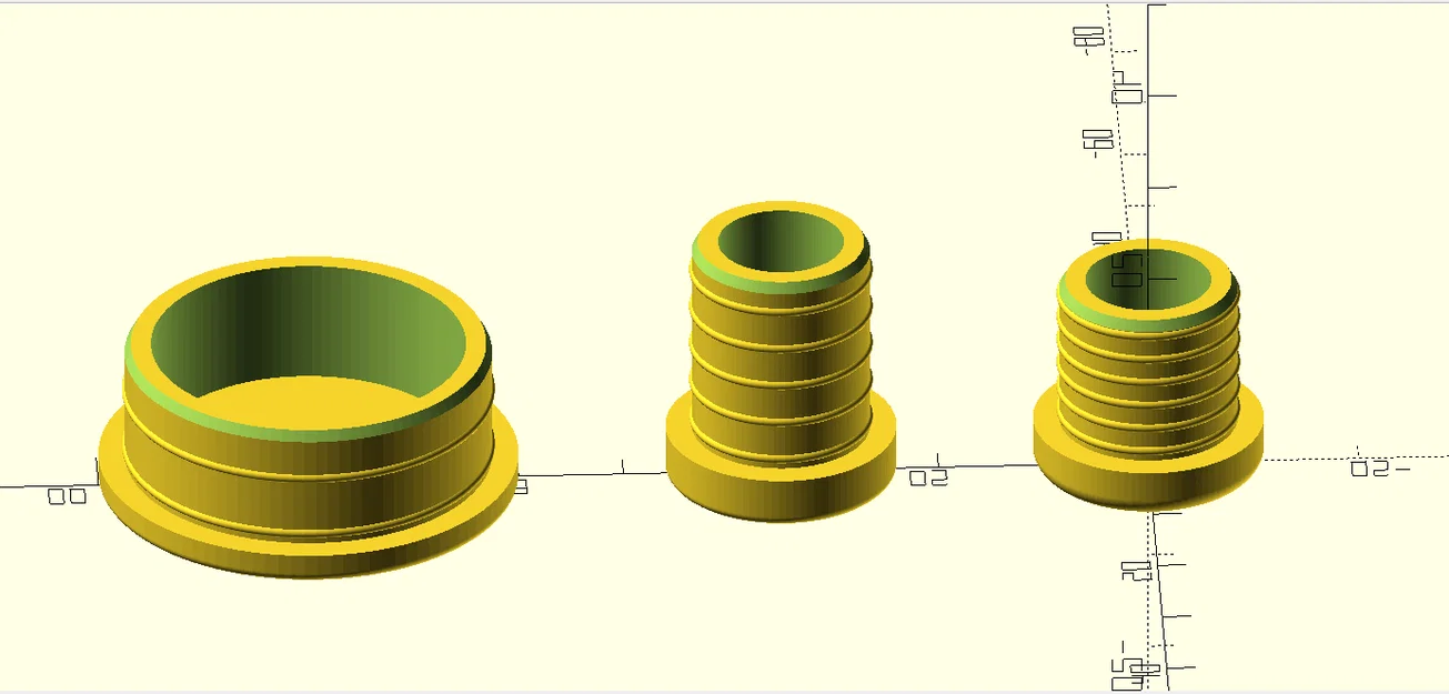 Nắp đậy đường ống tùy chỉnh - Tương thích mọi kích cỡ (OpenSCAD) - Image 1