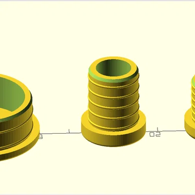 Nắp đậy đường ống tùy chỉnh - Tương thích mọi kích cỡ (OpenSCAD)