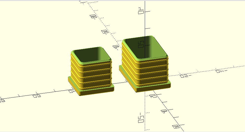 Nắp bịt đầu ống vuông tùy chỉnh (Flexible Square Tube End Cap) - File in 3D - Image 1