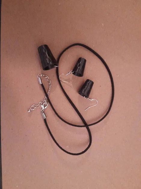 Bộ phụ kiện trang sức in 3D Dubbeglas (Hoa tai & Dây chuyền) - Image 1