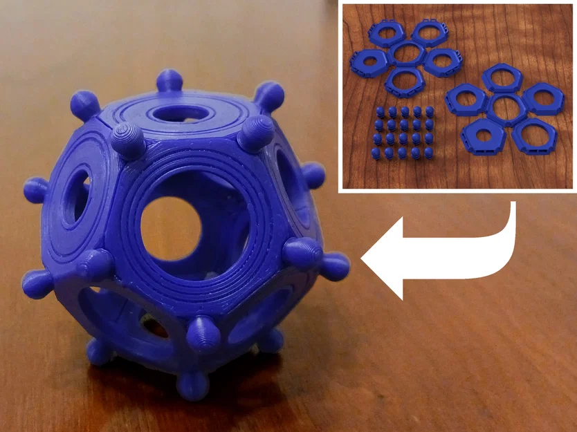 Khối Dodecahedron La Mã 1.0 - In Gập Phẳng - Image 1