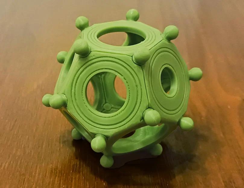 Roman Dodecahedron 2.0 - Phiên bản in phẳng gấp gọn - Image 2