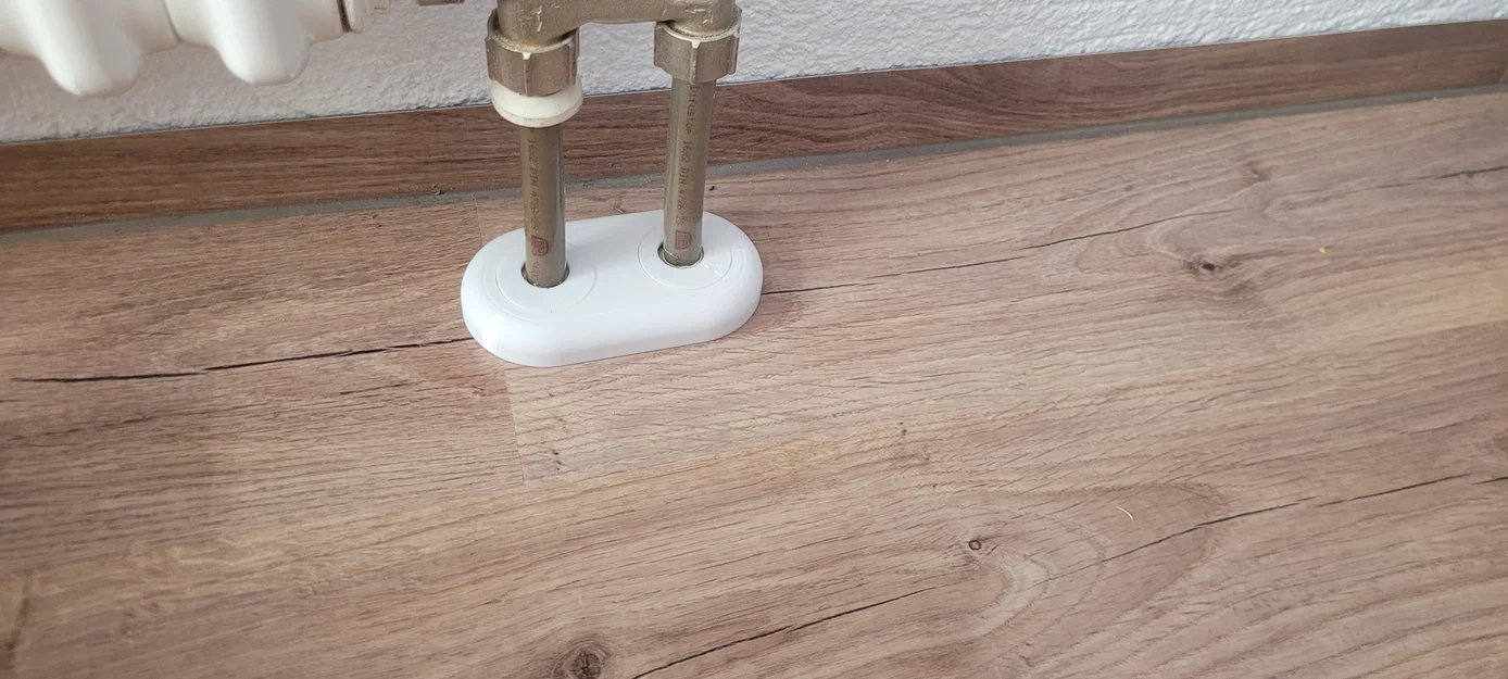 Doppelrosette Ốp Che Đường Ống Sưởi 45mm - 75mm - Image 1