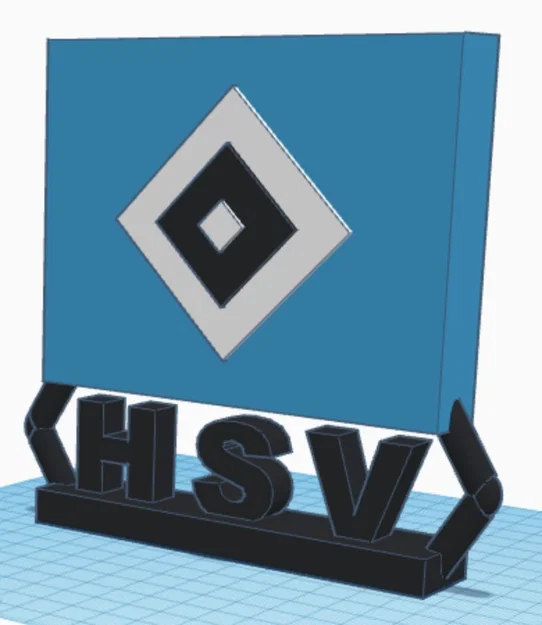 Mô hình giá đỡ logo đội bóng HSV in 3D cực chất - Image 1