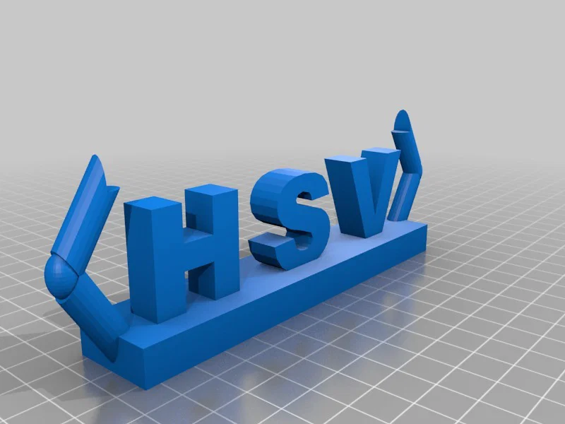 Mô hình giá đỡ logo đội bóng HSV in 3D cực chất - Image 6