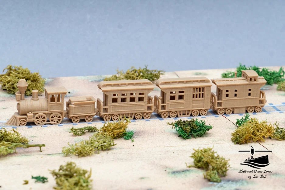 Mô hình đầu máy xe lửa miền Tây rút gọn - Print in place - Image 5