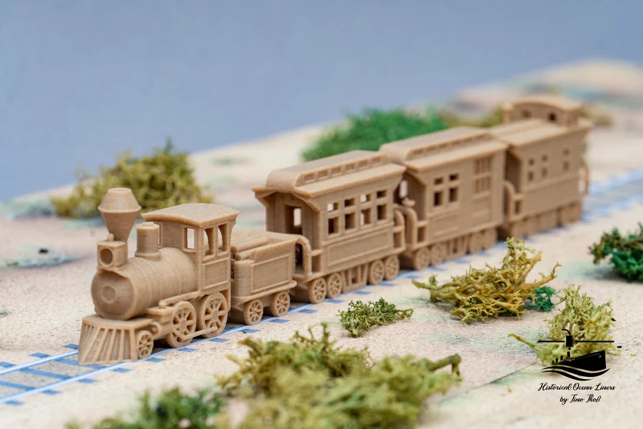 Mô hình đầu máy xe lửa miền Tây rút gọn - Print in place - Image 6